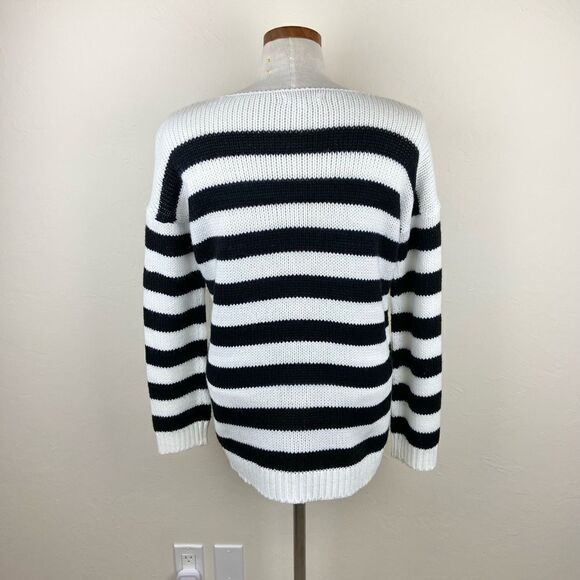 BB Dakota Knit Striped Sweater - Black/White - Picture 5 of 6